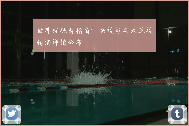 世界杯观看指南：央视与各大卫视转播详情公布